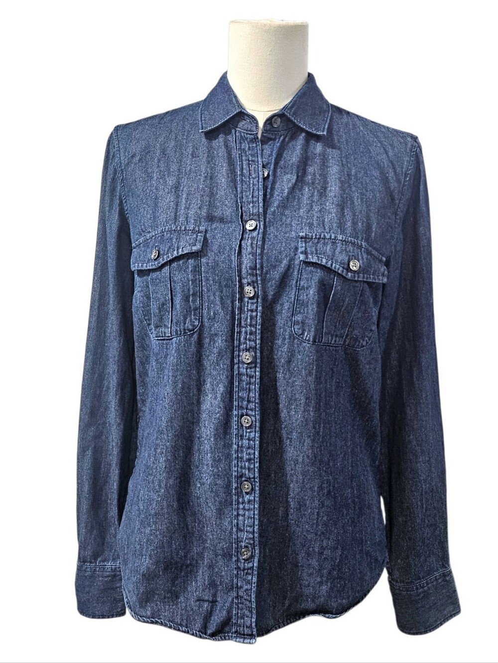 J.Crew The Perfect Shirt In Blue Denim Size S Button Up Shirt